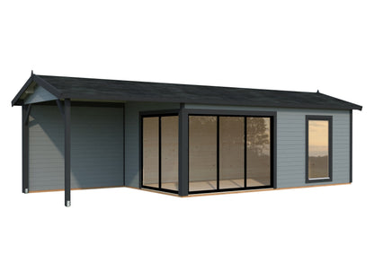Garden Cabin Amanda 17.1+7.8 m² Slide Plus