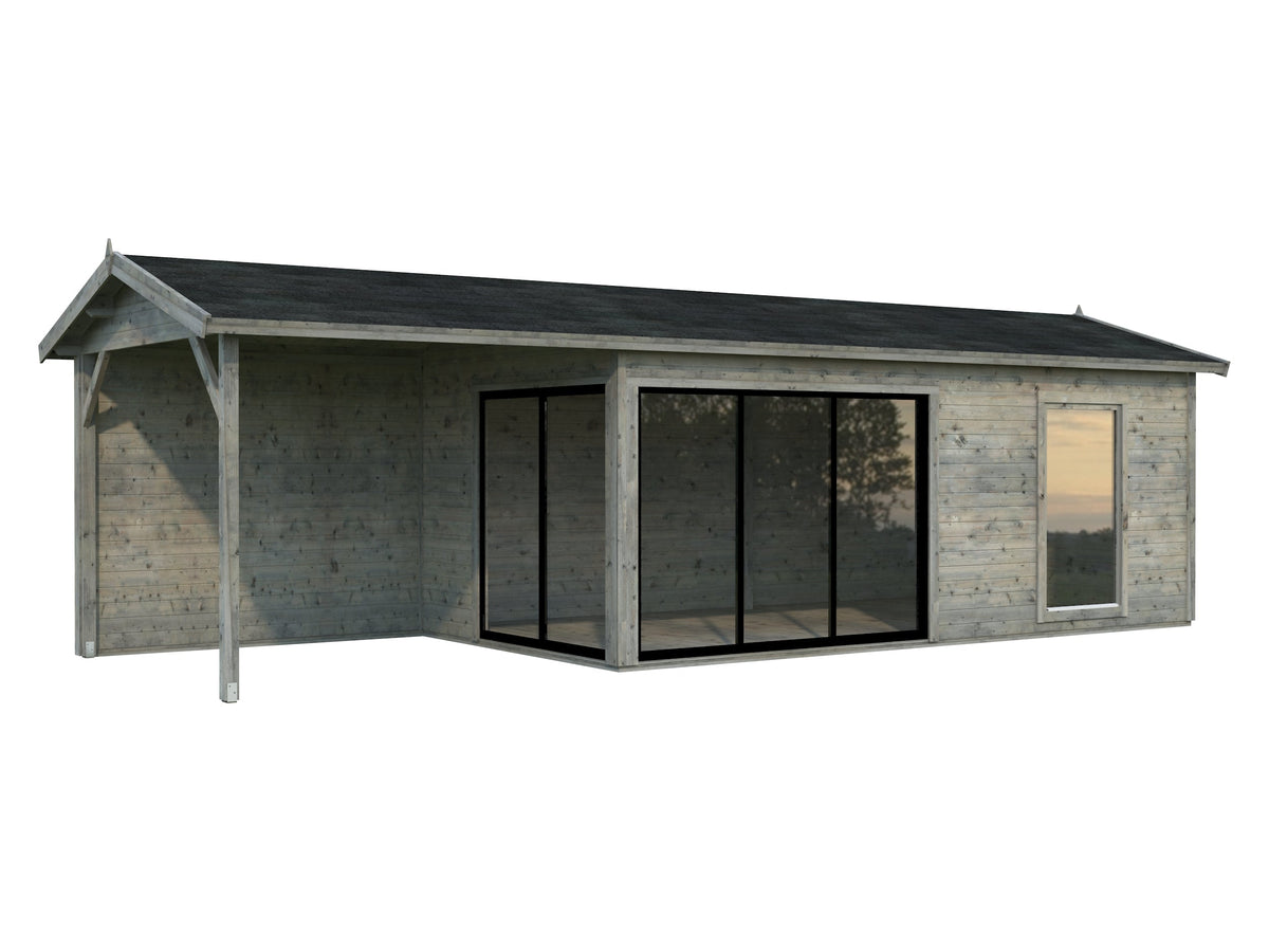 Garden Cabin Amanda 17.1+7.8 m² Slide Plus