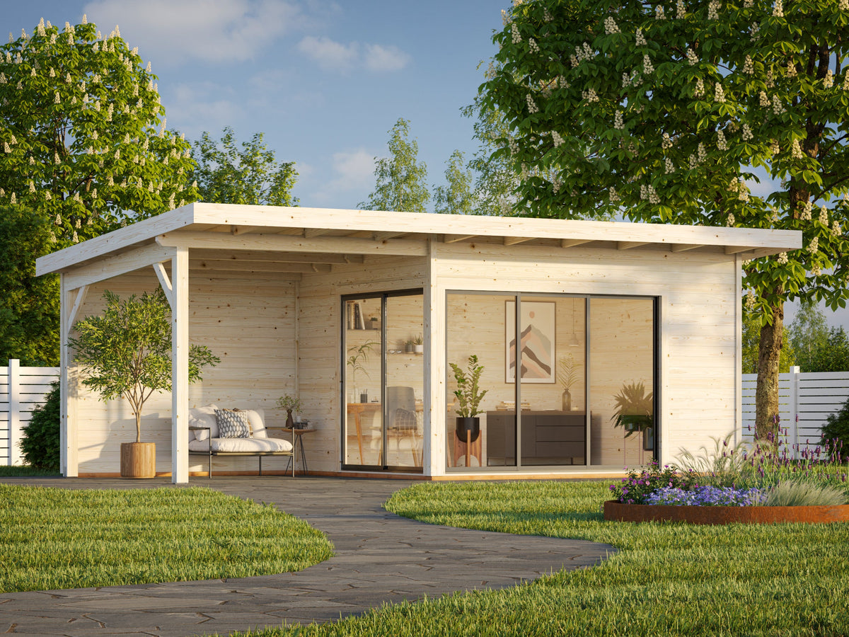 Garden Cabin Andrea 11.2+7.9 m² Slide