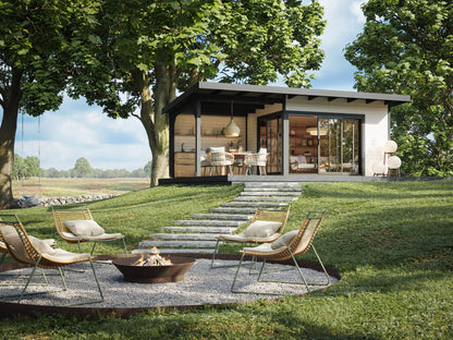 Garden Cabin Andrea 11.2+7.9 m² Slide Plus