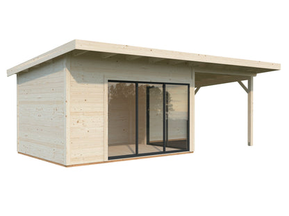 Garden Cabin Andrea 11.2+7.9 m² Slide Plus