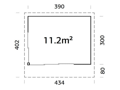 Garden Cabin Andrea 11.2 m² Slide