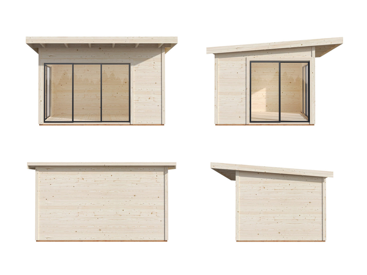 Garden Cabin Andrea 11.2 m² Slide Plus