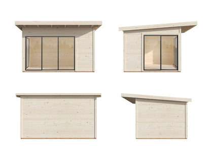 Garden Cabin Andrea 11.2 m² Slide Plus