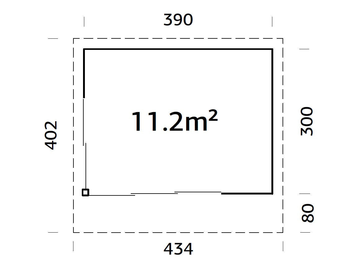 Garden Cabin Andrea 11.2 m² Slide Plus