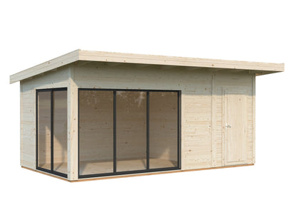 Garden Cabin Andrea 15.2 m² Slide Plus, untreated