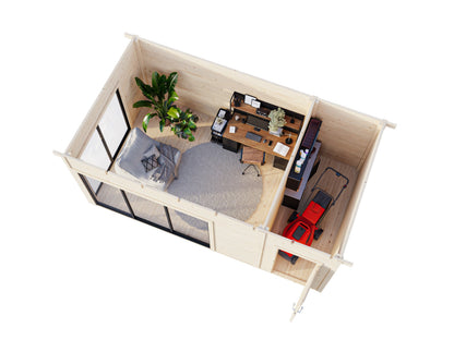 Garden Cabin Andrea 15.2 m² Slide Plus