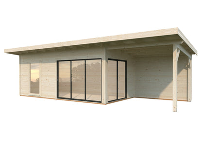 Garden Cabin Andrea 17.1+7.9 m² Slide