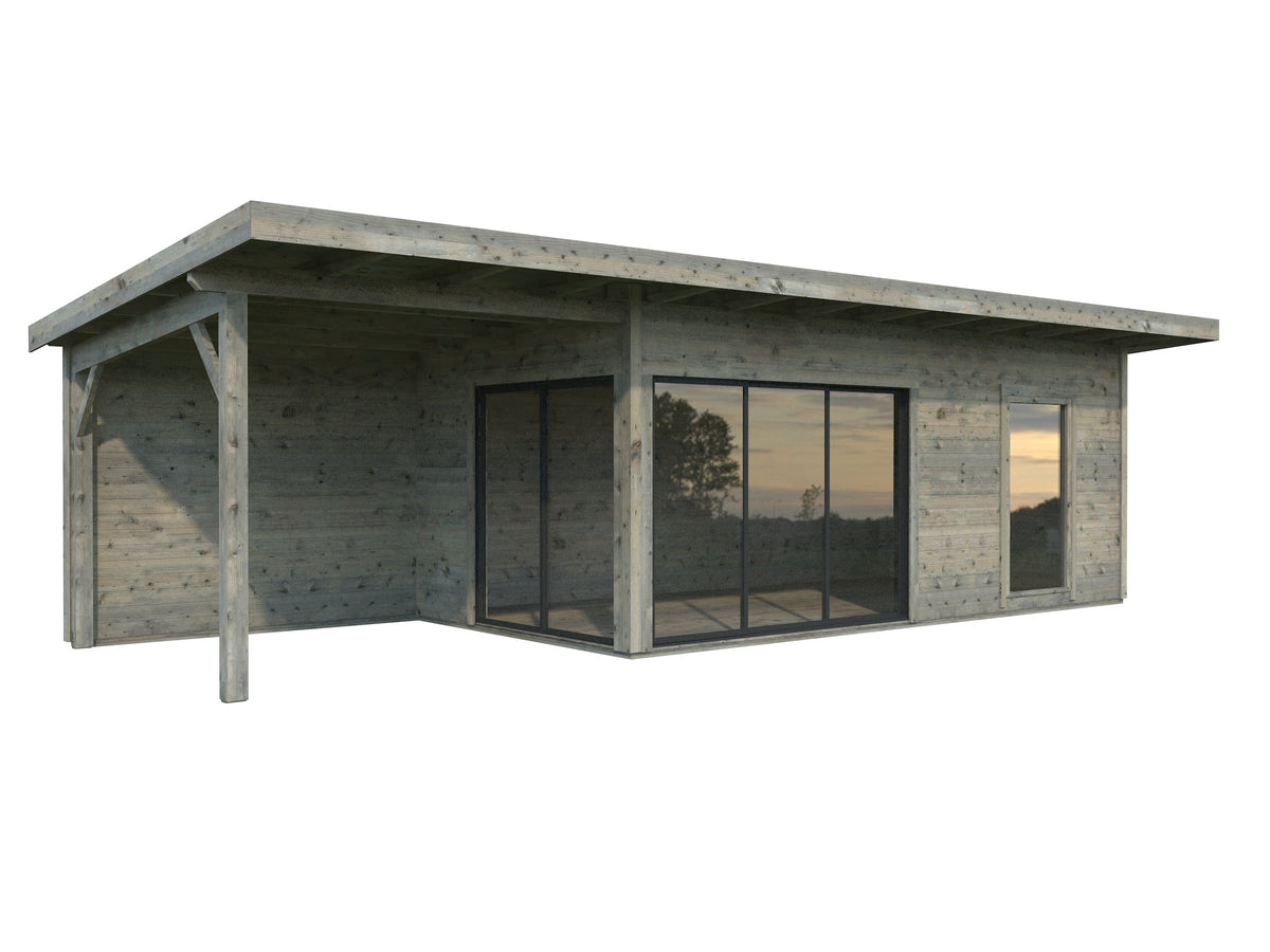 Garden Cabin Andrea 17.1+7.9 m² Slide Plus