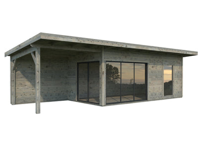 Garden Cabin Andrea 17.1+7.9 m² Slide Plus