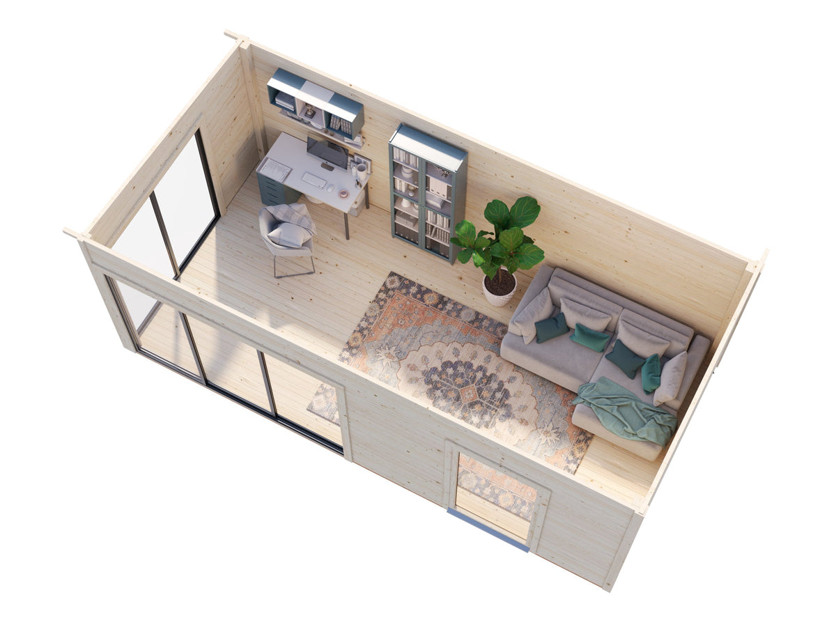 Garden Cabin Andrea 17.1 m² Slide Plus