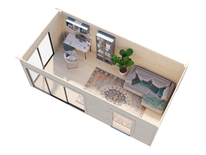 Garden Cabin Andrea 17.1 m² Slide Plus