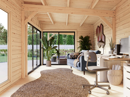 Garden Cabin Andrea 21.1+7.9 m² Slide Plus