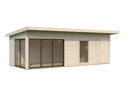 Garden Cabin Andrea 21.1 m² Slide, clear dip-treated