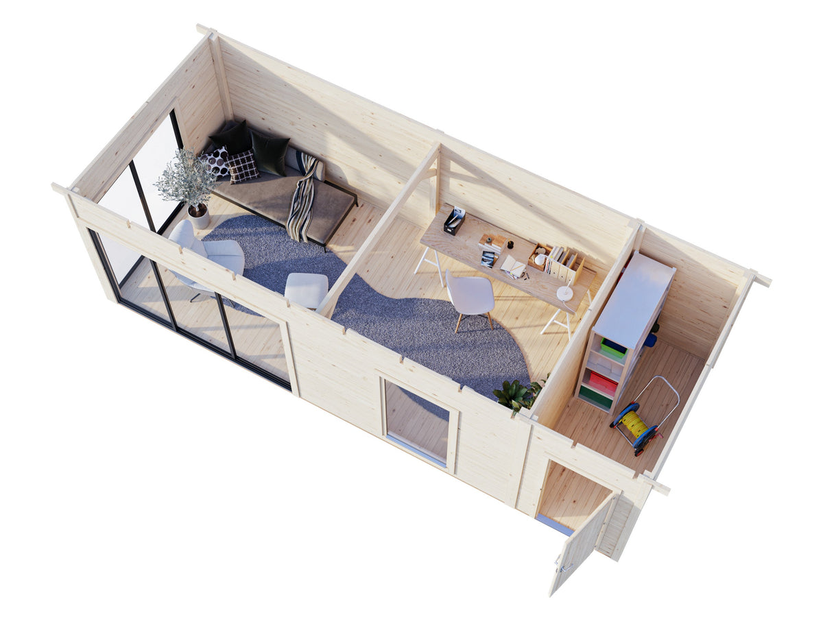 Garden Cabin Andrea 21.1 m² Slide Plus