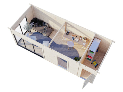 Garden Cabin Andrea 21.1 m² Slide Plus