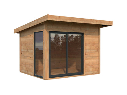 Garden Cabin Andrea 7.5 m² Slide Plus, brown dip-treated