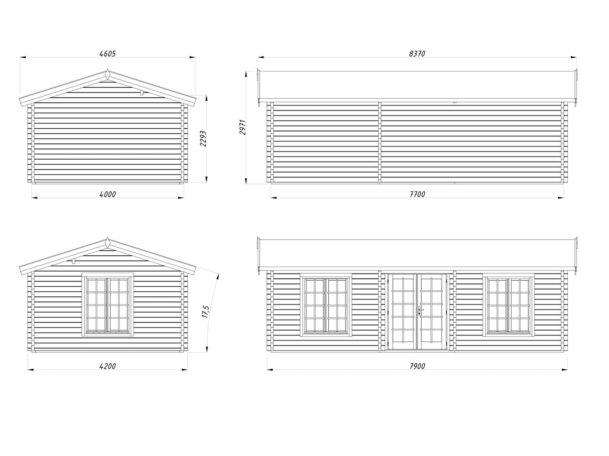 Garden Cabin Anna 26.8+1.9 m²