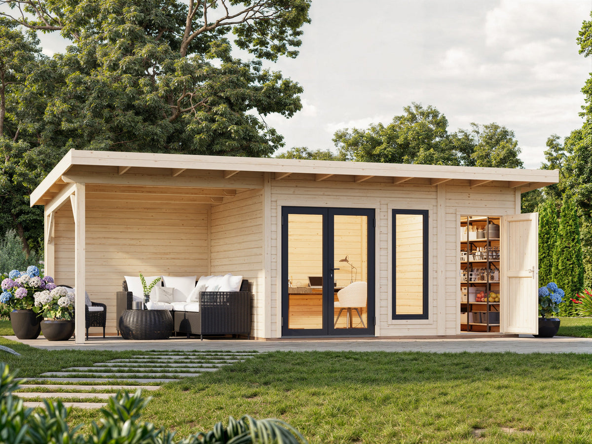 Garden Cabin Aurelia 12.4+7.9 m²