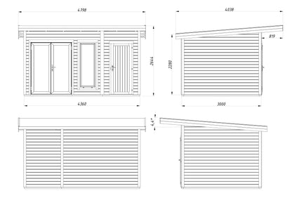 Garden Cabin Aurelia 12.4 m²