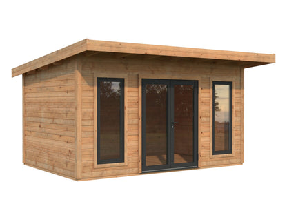 Garden Cabin Aurelia 12.7 m², brown dip-treated