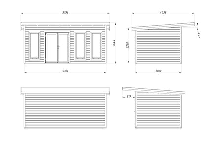Garden Cabin Aurelia 15.2 m²