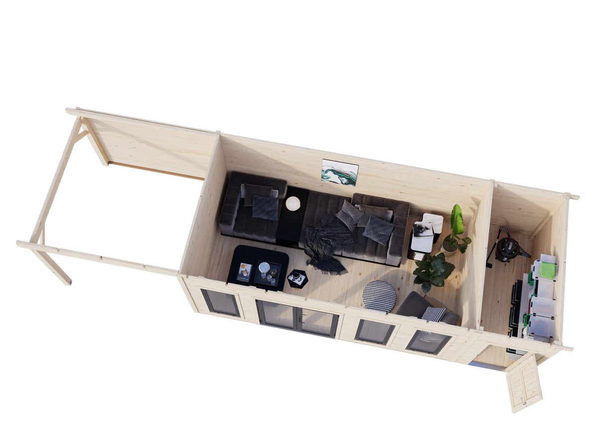 Garden Cabin Aurelia 19.2+7.9 m²