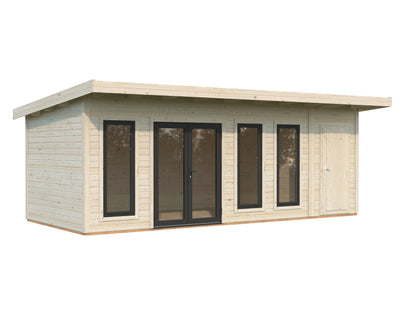 Garden Cabin Aurelia 19.2 m², clear dip-treated