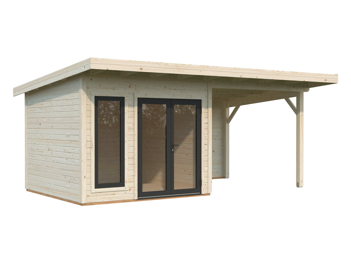 Garden Cabin Aurelia 8.4+7.9 m², untreated