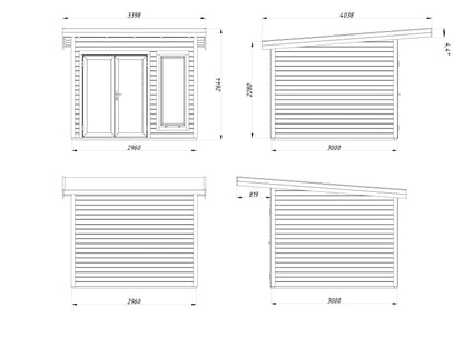 Garden Cabin Aurelia 8.4 m²
