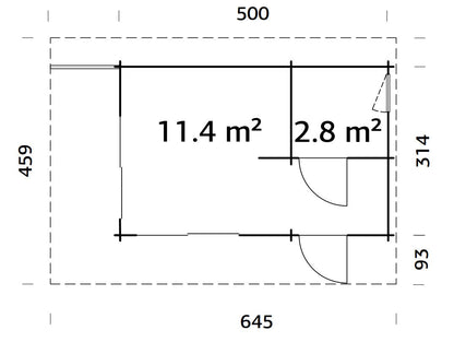 Garden Cabin Cecilia 14.2 m²