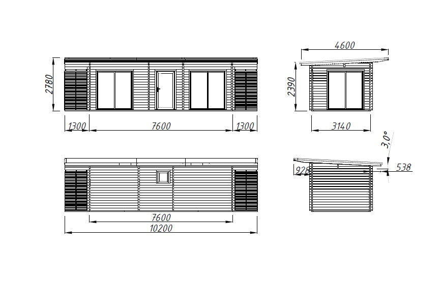 Garden Cabin Cecilia 21.8 m²