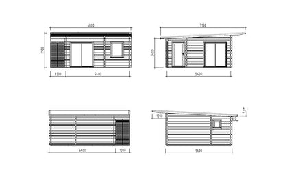 Garden Cabin Cecilia 27.2 m²