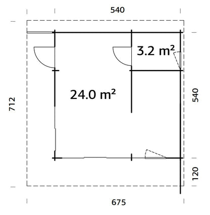 Garden Cabin Cecilia 27.2 m²