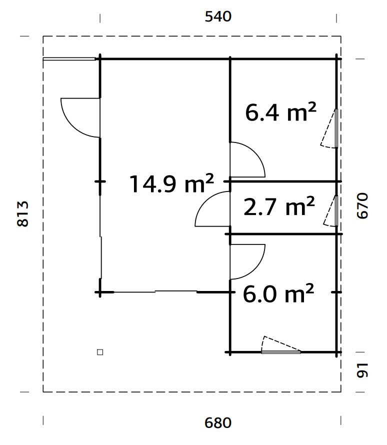 Garden Cabin Cecilia 30.0 m²