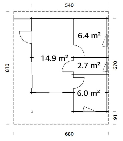 Garden Cabin Cecilia 30.0 m²