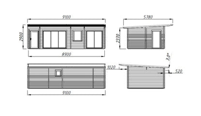 Garden Cabin Cecilia 32.0 m²