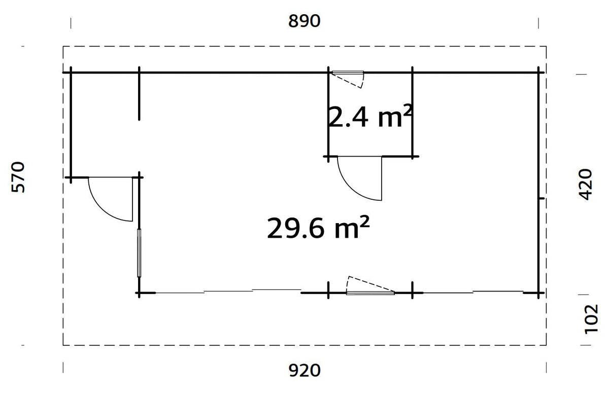 Garden Cabin Cecilia 32.0 m²