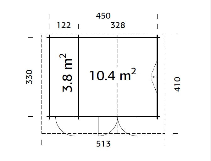 Garden Cabin Emma 14.2 m²