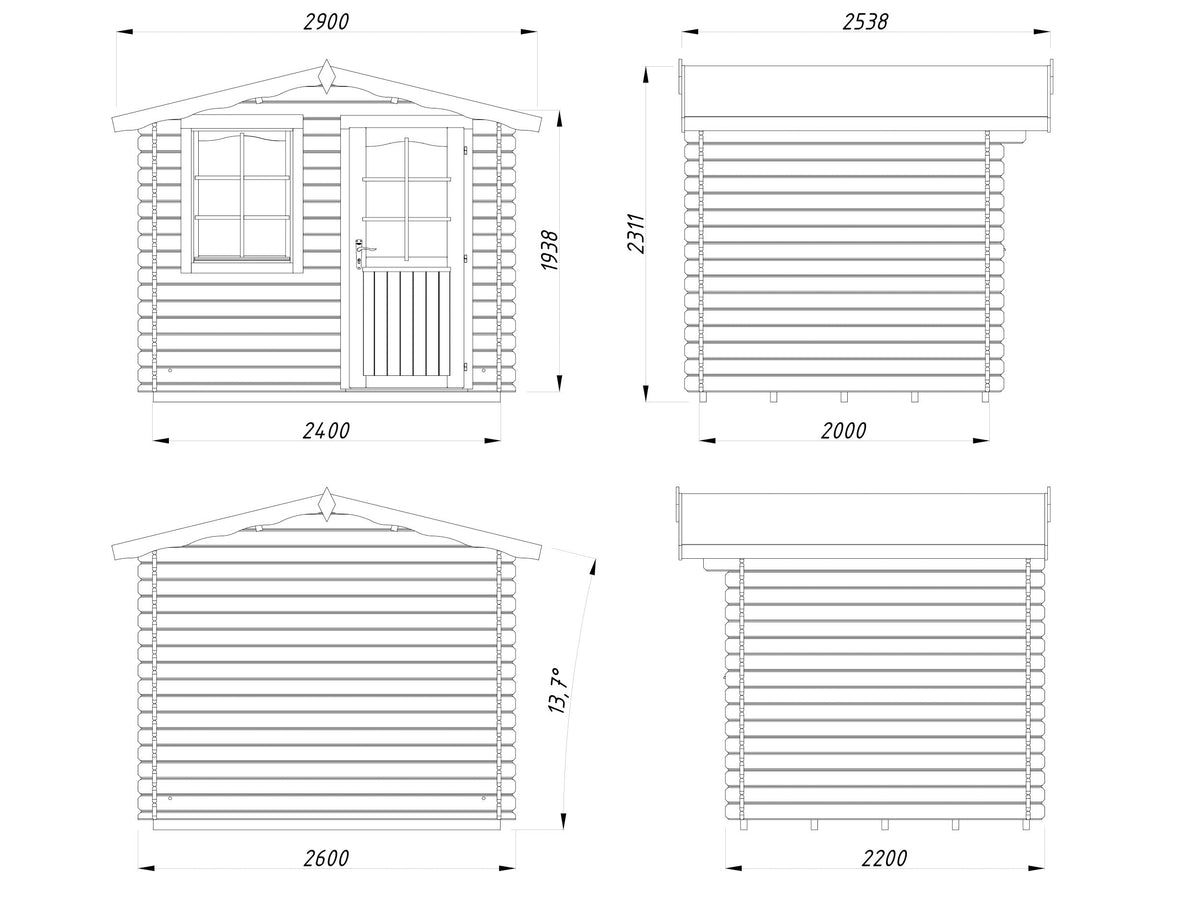 Garden Cabin Emma 4.6 m²