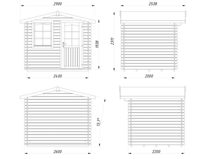 Garden Cabin Emma 4.6 m²