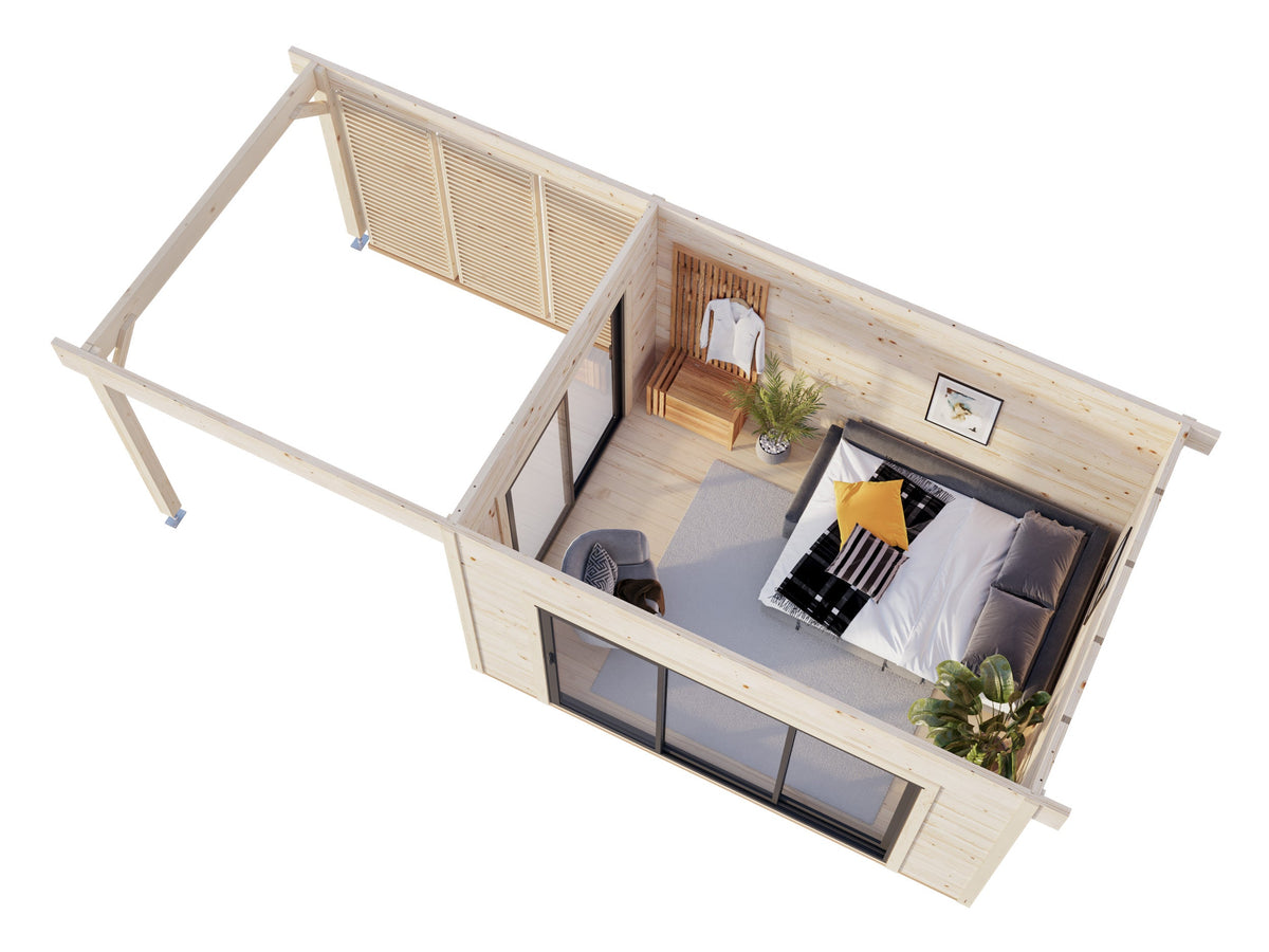 Garden Cabin Grace 11.2+8.2 m²