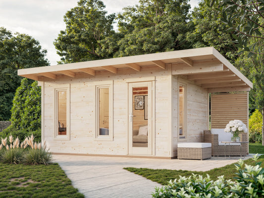 Garden Cabin Grace 12.4+4.1 m²