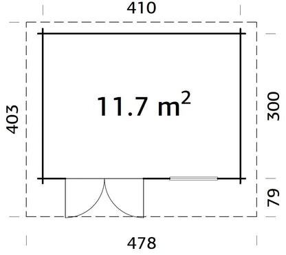 Garden Cabin Heidi 11.7 m²