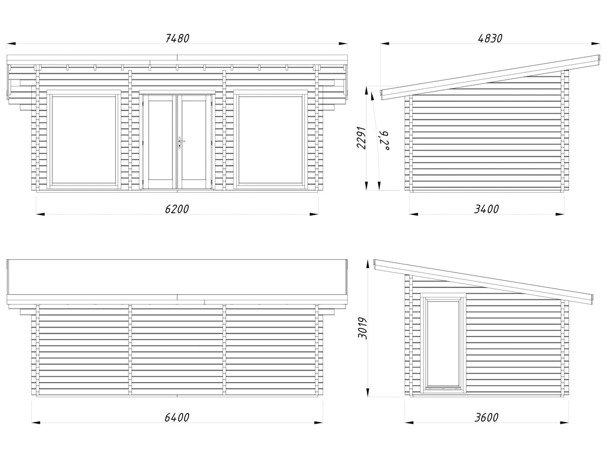 Garden Cabin Heidi 19.7 m²