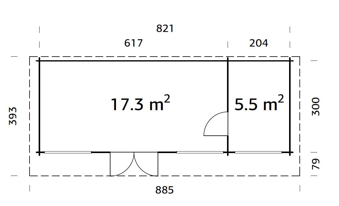 Garden Cabin Heidi 22.8 m²