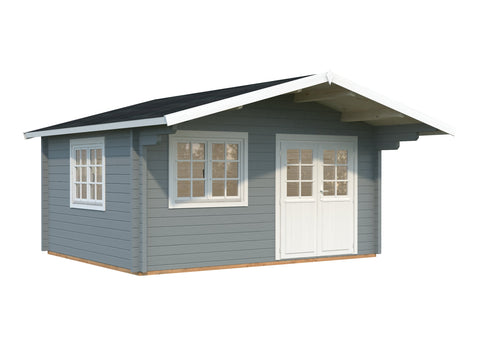 Light grey with white trim