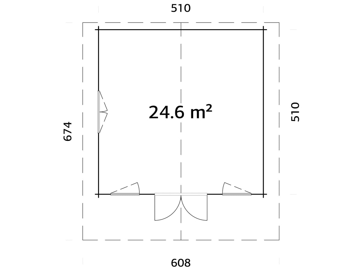 Garden Cabin Helena 24.6 m²