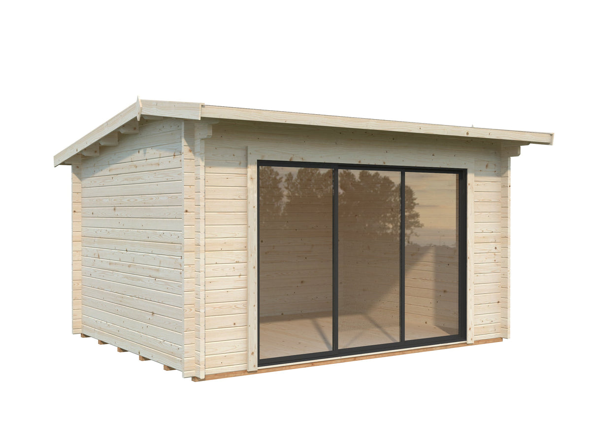 Garden Cabin Ines 11.1 m² Slide Plus, untreated