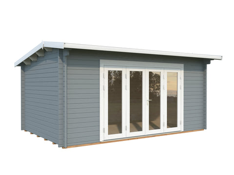 Light grey with white trim
